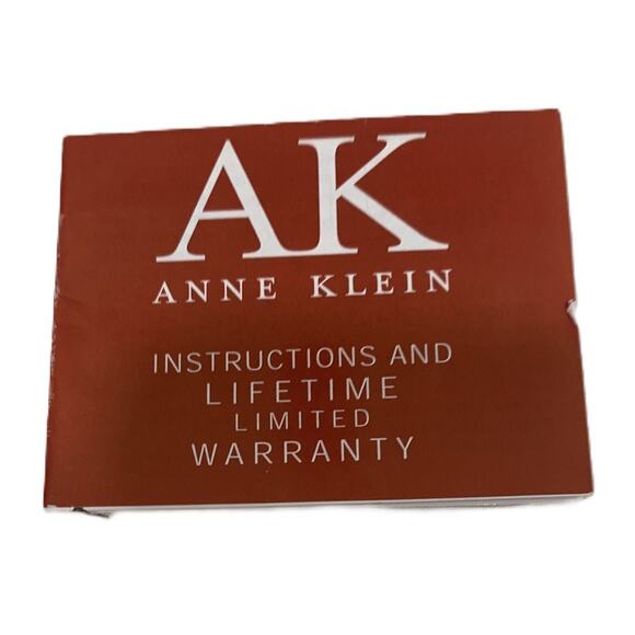 Anne Klein Diamond Collection Watch Gold Tone Hidden Face Untested Needs Battery - Picture 6 of 6